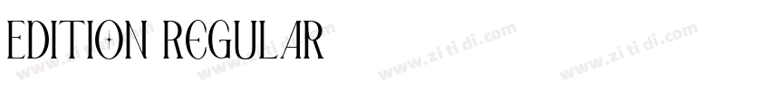 Edition Regular字体转换